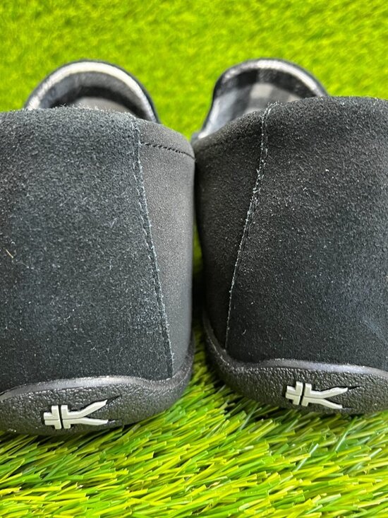 Kuru Loft Mens Size 12.5 Triple Black Casual Walking Moccasin Slippers Shoes